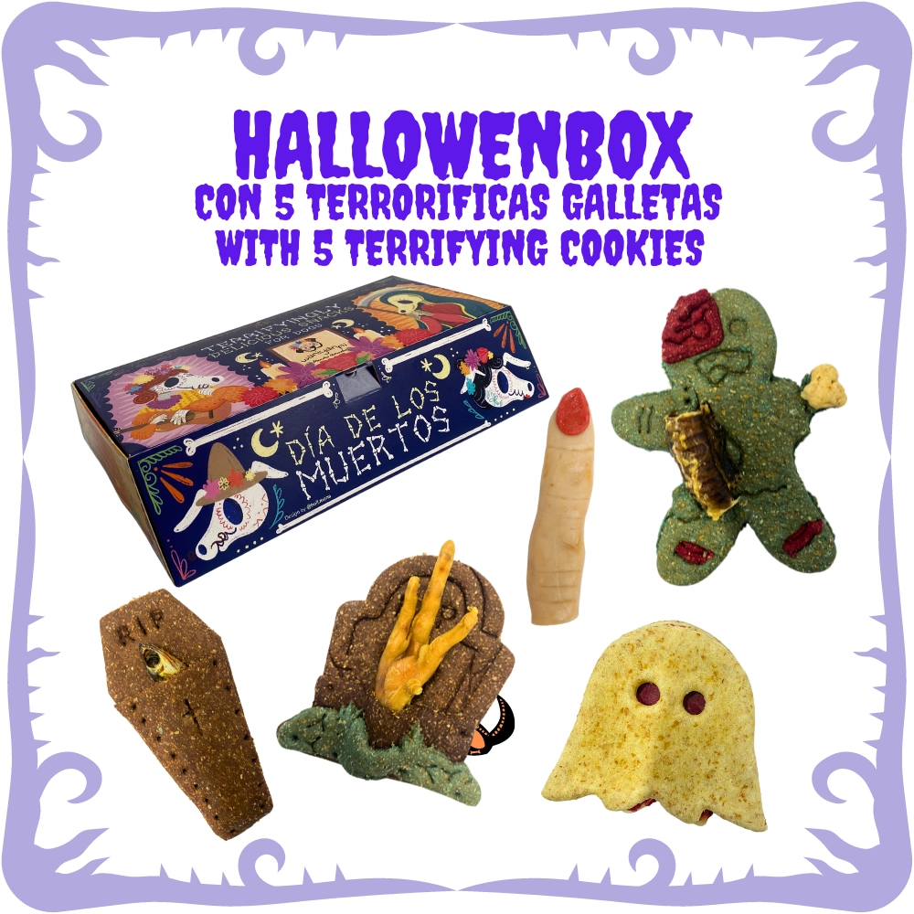 Alimentación natural para perros y gatos Halloween Box galletas para perros y gatos Waniyanpi