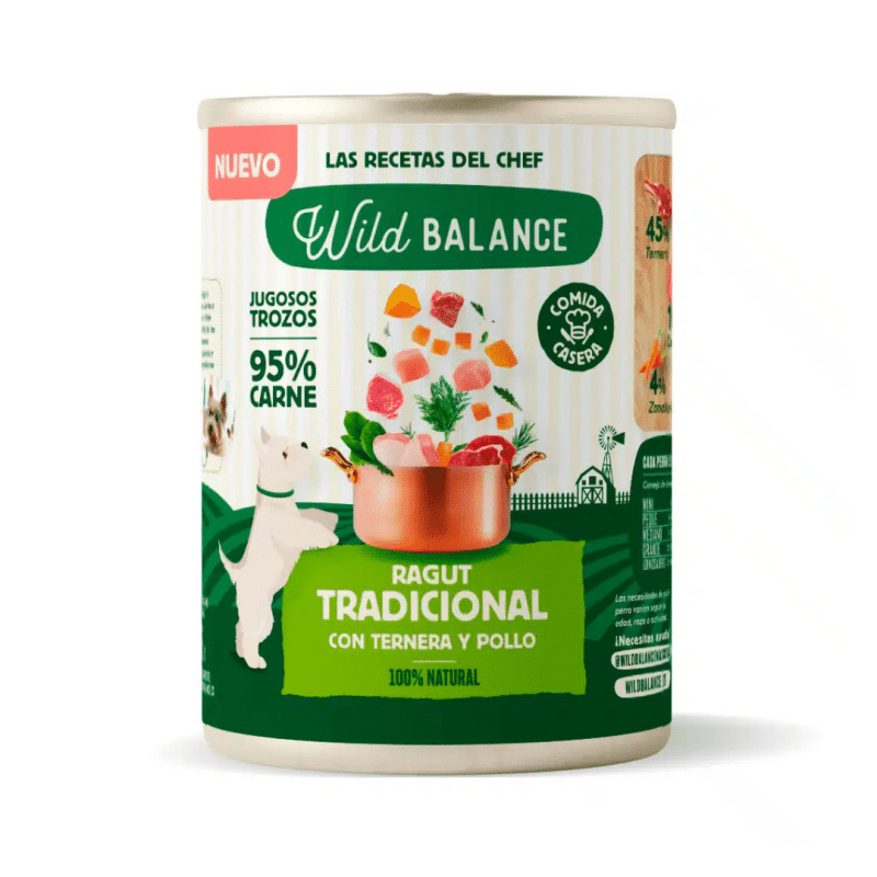 Las Recetas del Chef Lata de Ragut Tradicional para perros