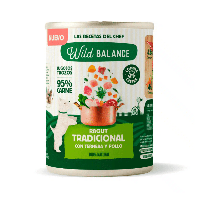 Las Recetas del Chef Lata de Ragut Tradicional para perros