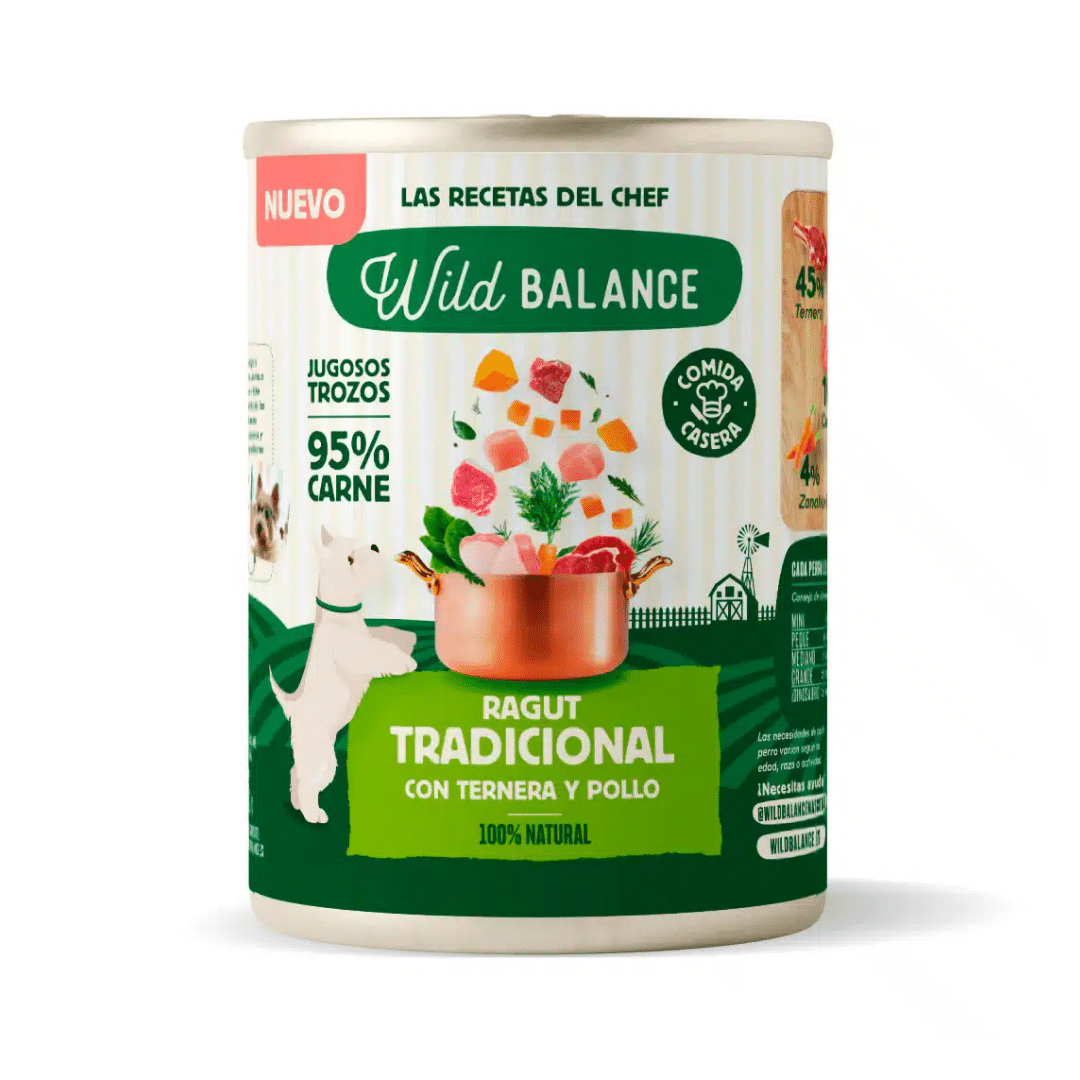 Las Recetas del Chef Lata de Ragut Tradicional para perros