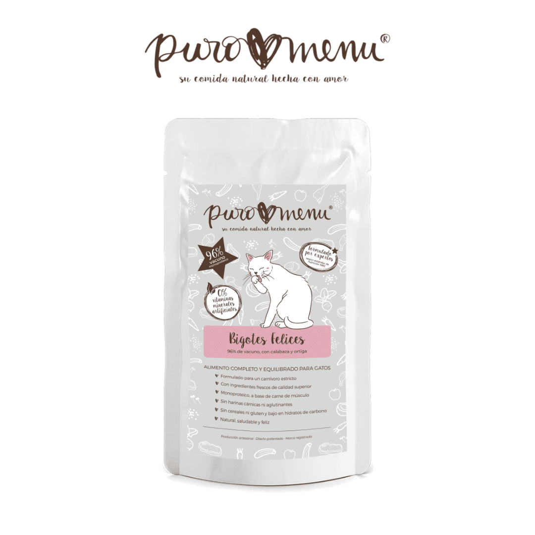 Alimentación natural para perros y gatos Bigotes Felices- vacuno
