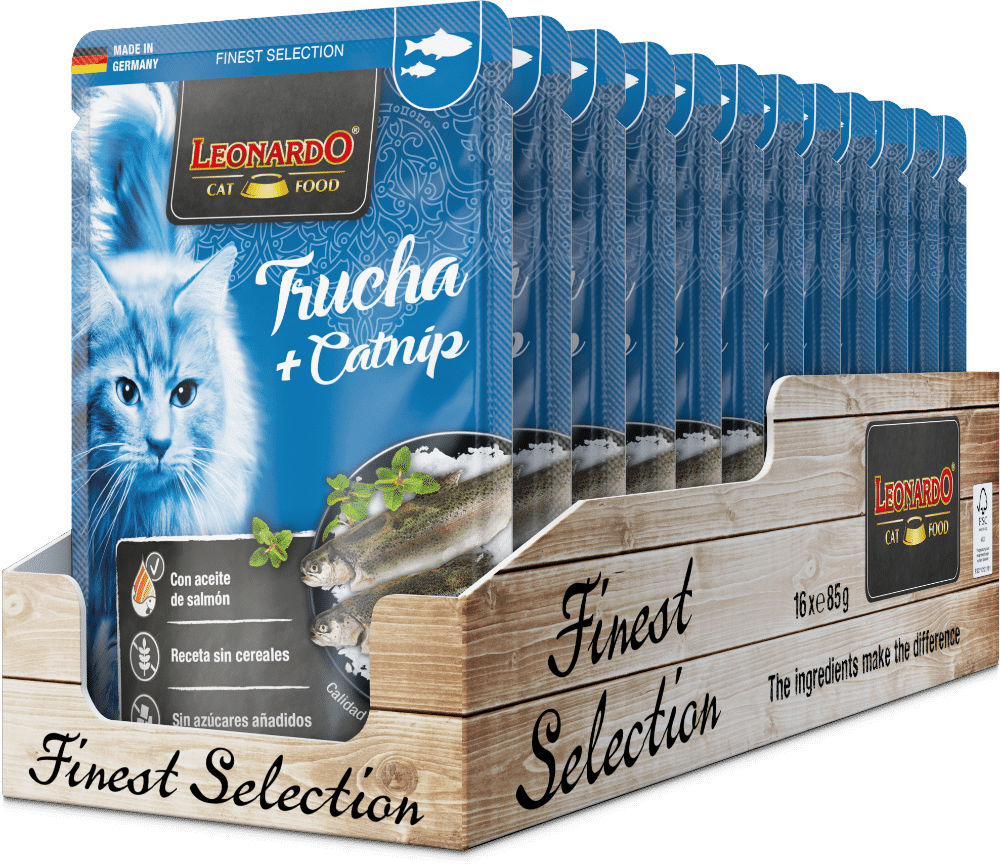 Alimentación natural para perros y gatos Leonardo Trucha con Catnip