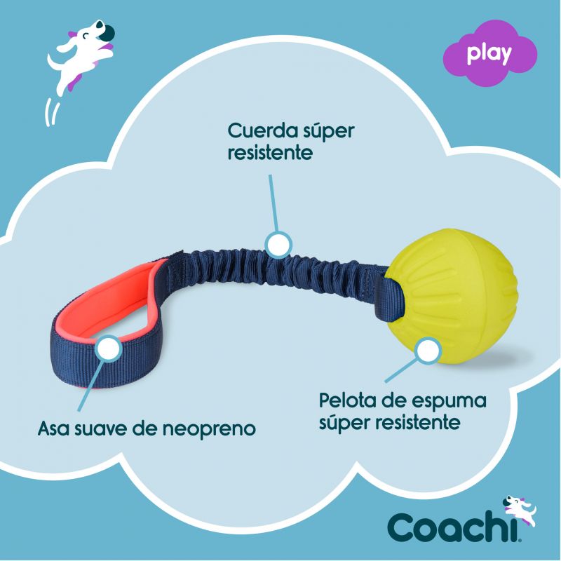 Alimentación natural para perros y gatos Pelota con tirador para perros