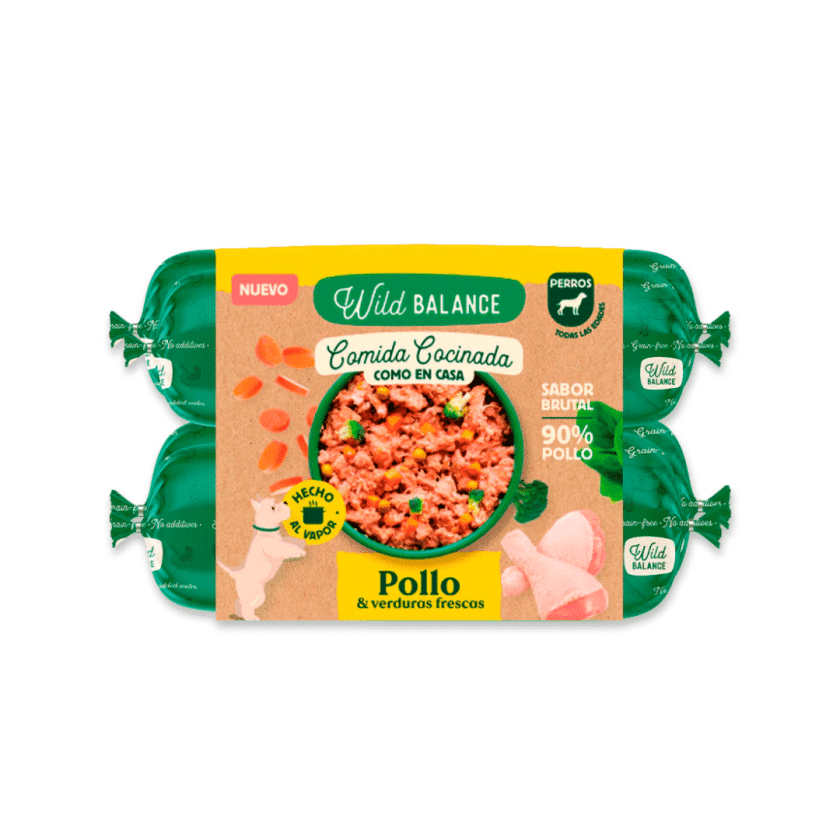 Comida Cocinada para perros de pollo