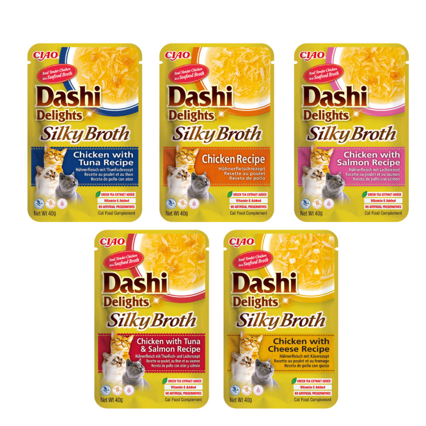Dashi Delights Silky Broth para gatos-varios