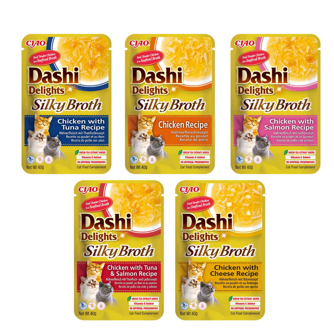 Dashi Delights Silky Broth para gatos-varios
