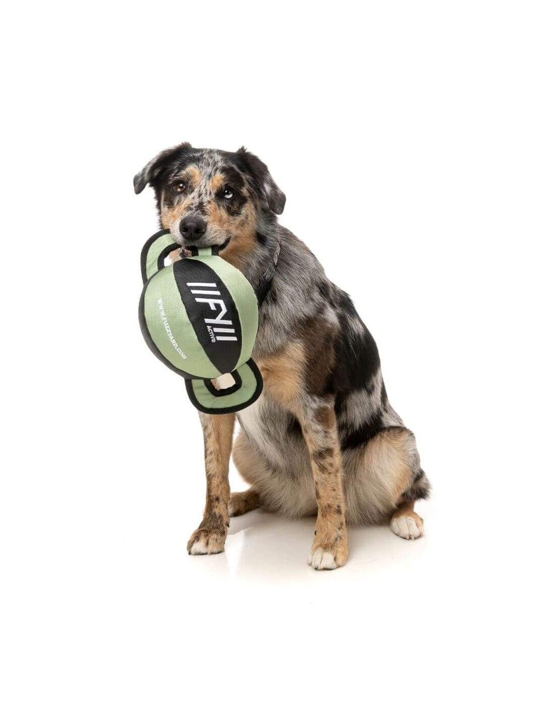 Fuzzyard active - ball tug - verde