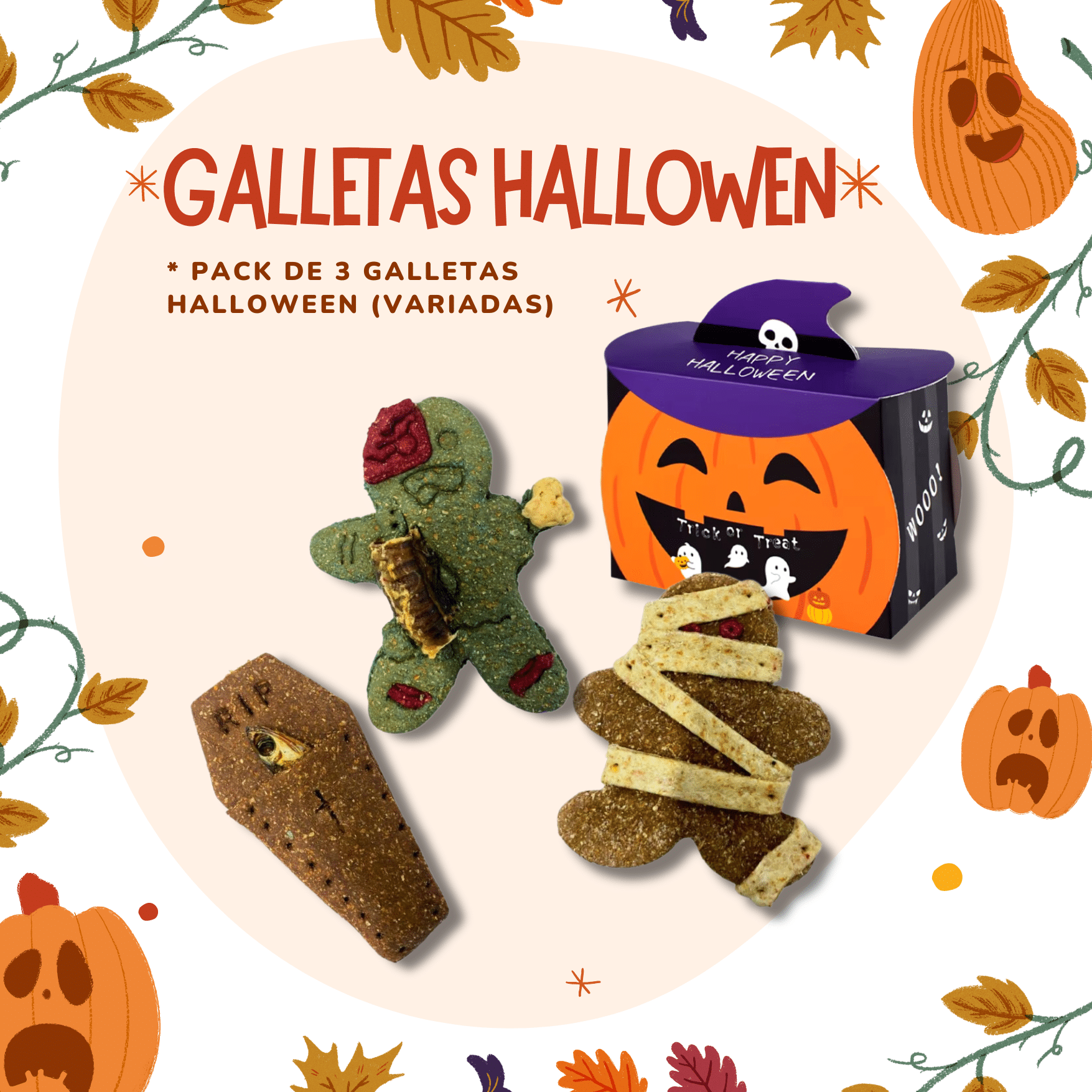 Galletas de Halloween para perros y gatos