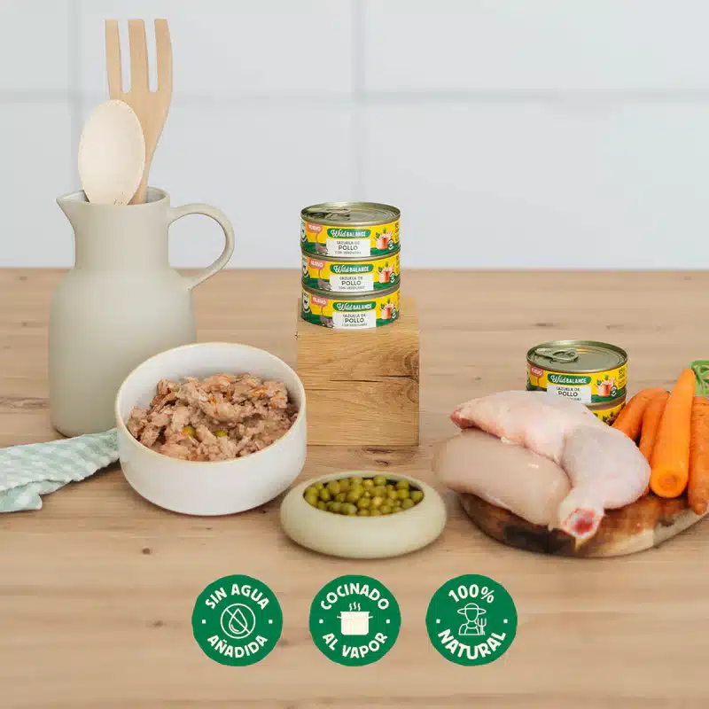 Alimentación natural para perros y gatos Las Recetas del Chef- Lata de Cazuela de Pollo para gatos