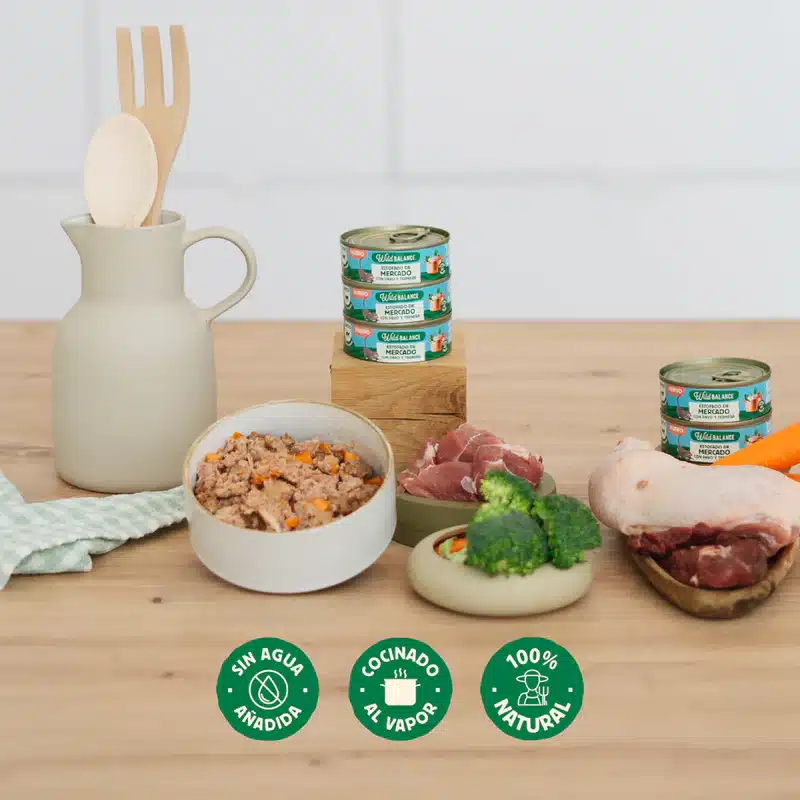 Alimentación natural para perros y gatos Las Recetas del Chef- Lata de Estofado de Mercado para gatos