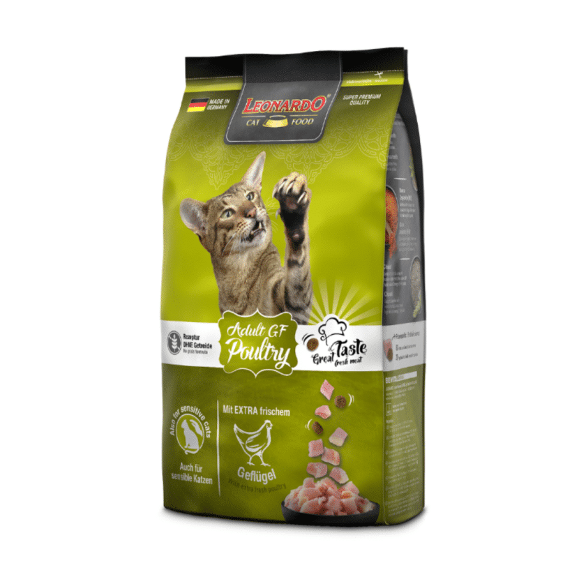 Leonardo GF Poultry para gatos, con Aves corral