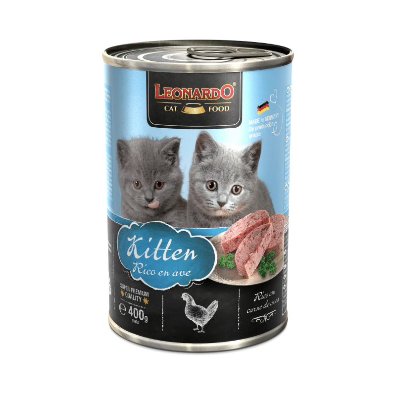 Pack latas Leonardo Kitten con ave