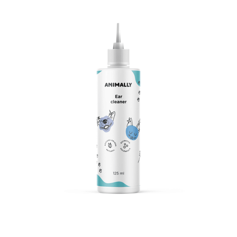 Limpiador del oído externo para perros y gatos de todas las edades, con Extractos de Tomillo y Caléndula que favorecen la higiene auricular, elimina la suciedad y cerumen y ayuda a prevenir las otitis.