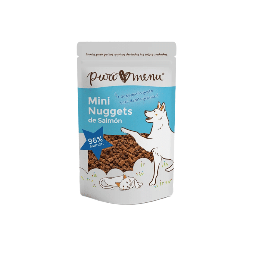 Mini Nuggets de Salmón para perros y gatos