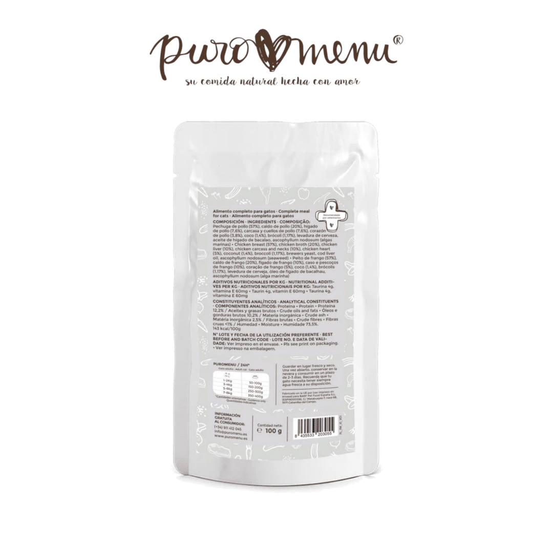Alimentación natural para perros y gatos Momento de Ternura-pollo