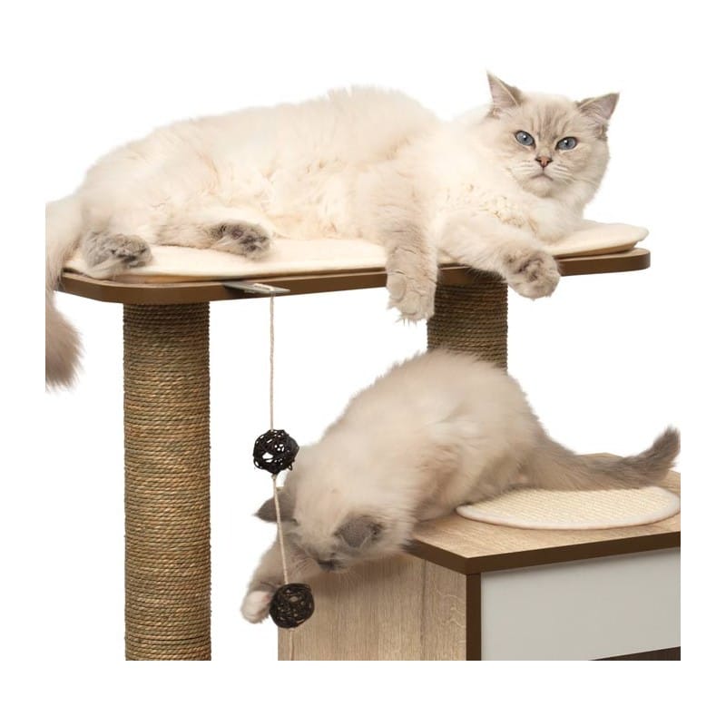Mueble Rascador Catit V-Base Vesper Roble