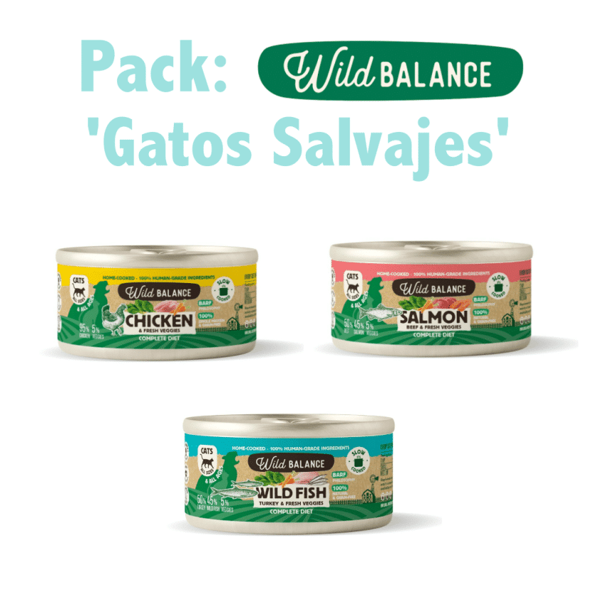 Ahorro en Pack comida cocinada para gatos de 3 variedades de sabores de Barf cocinada al vapor para gatos.