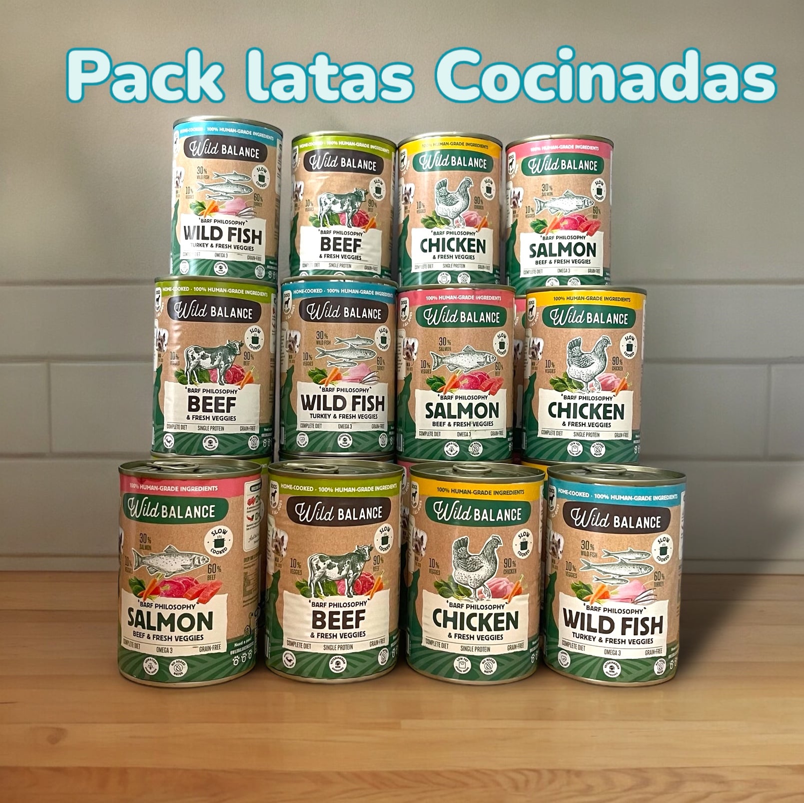 Pack de comida para perros Mensual Wild Balance