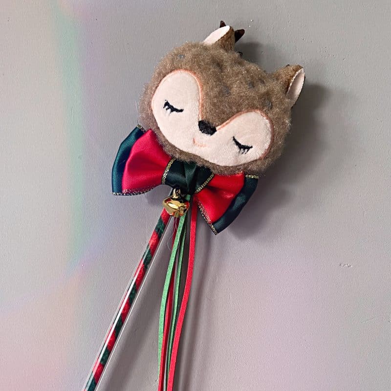 Plumero Reno de Navidad para gatos