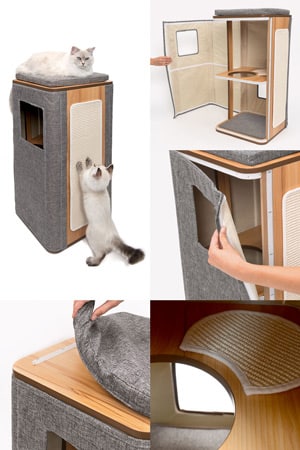Mueble Rascador Catit Vesper CUBO TOWER para gatos