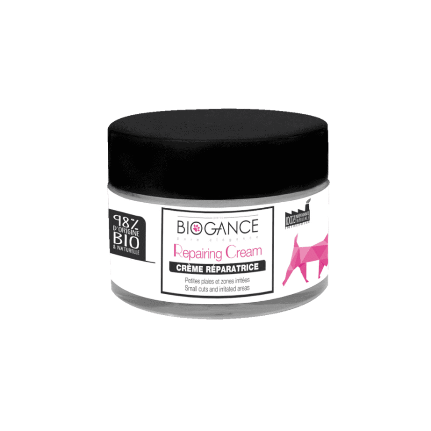 Crema reparadora y cicatrizante de Biogance para perros y para gatos
