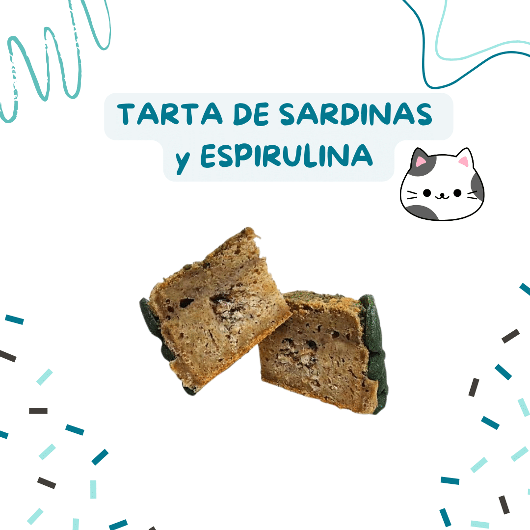 tarta de sardina espirulina para gatos2