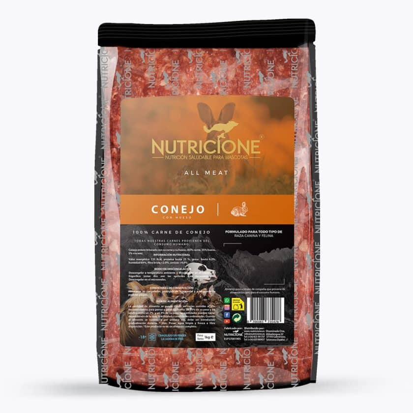 Nutricione - Todo Carne - BARF Perro y Gato - Conejo