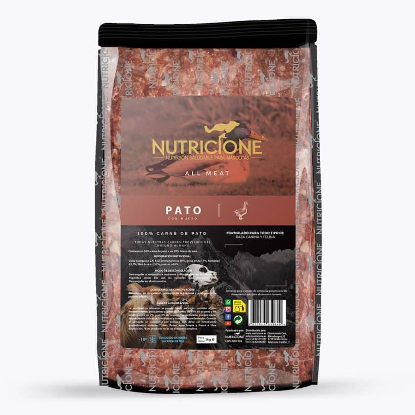 Nutricione - Todo Carne - BARF Perro y Gato - Pato