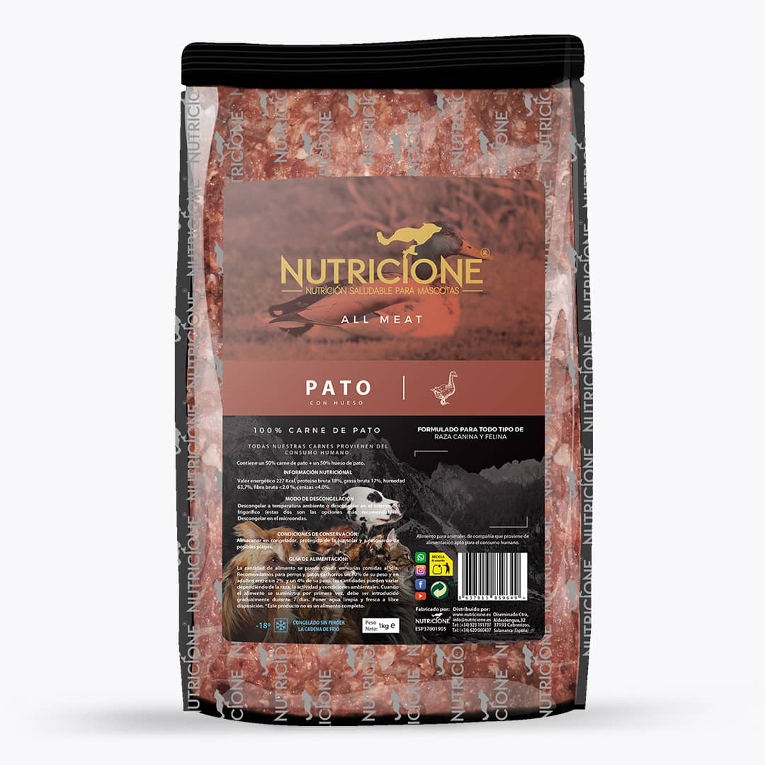 Nutricione - Todo Carne - BARF Perro y Gato - Pato