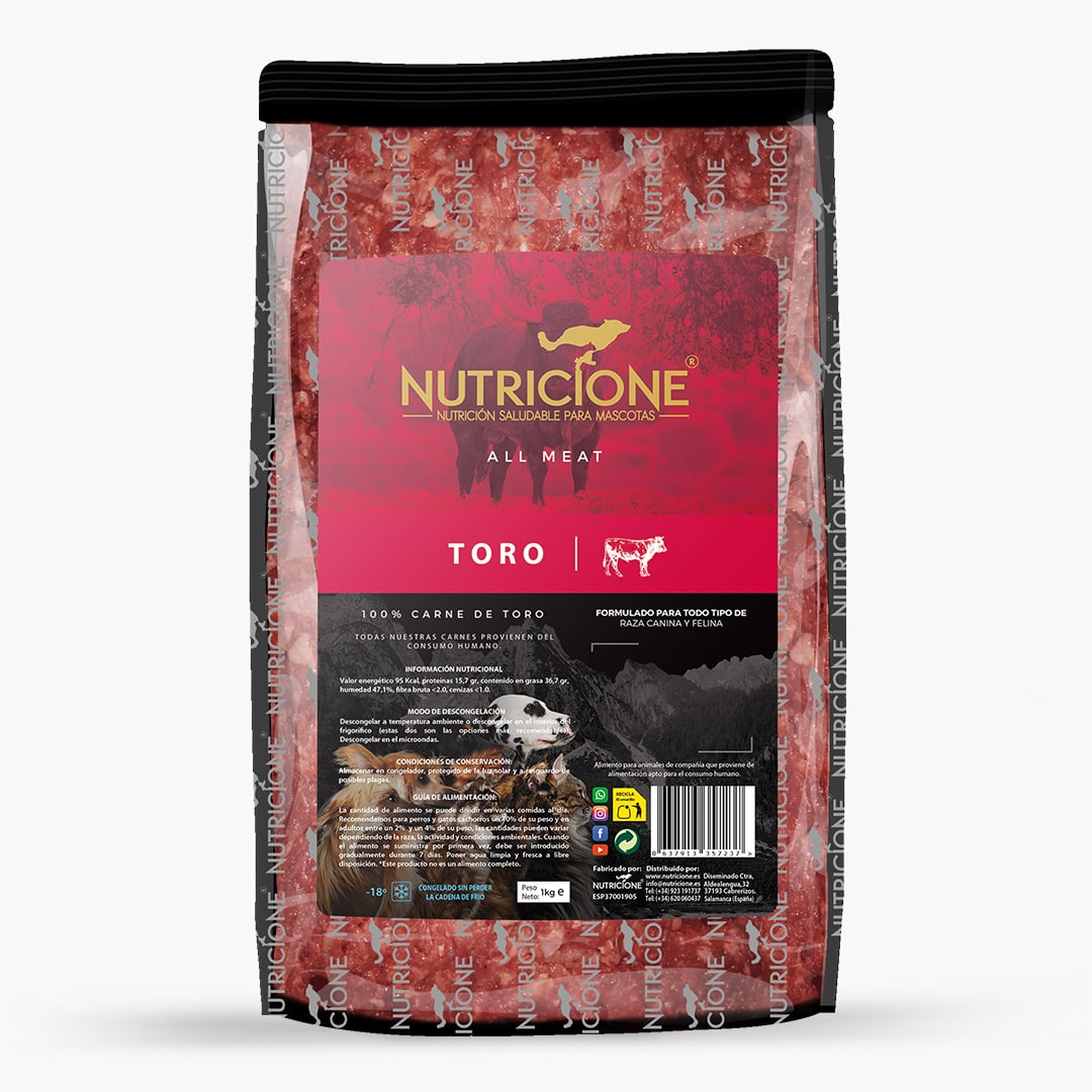 Nutricione - Todo Carne - BARF Perro y Gato - Toro