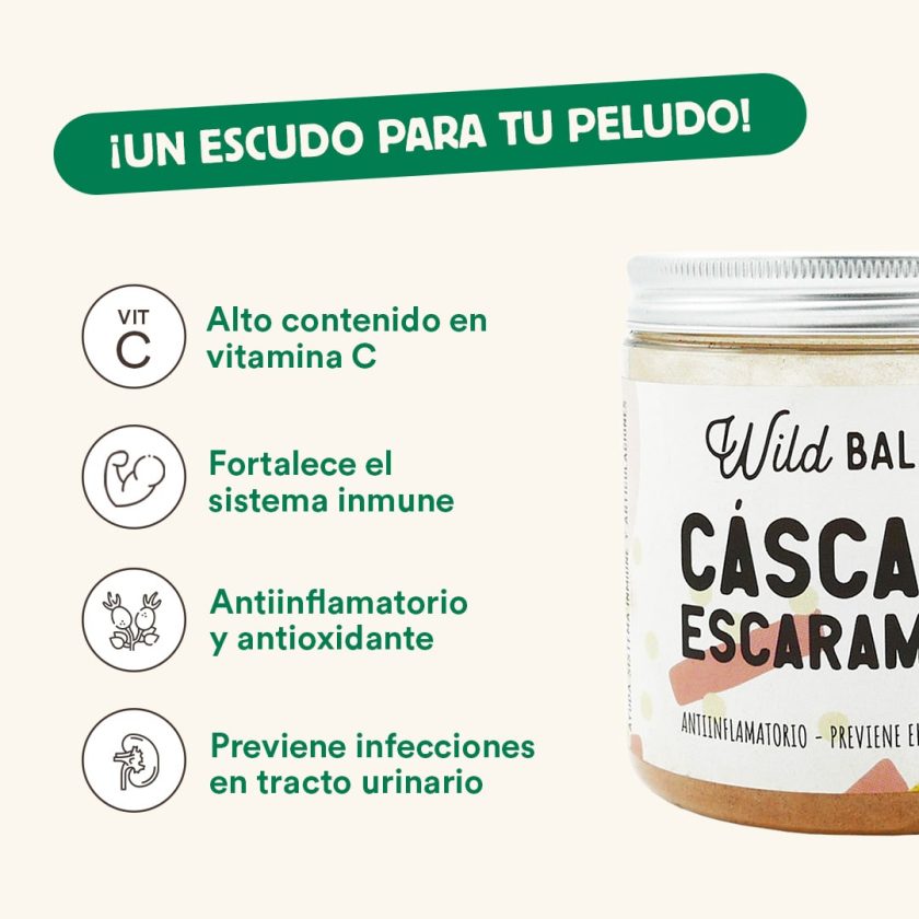 Cáscara de Escaramujo para perros y gatos