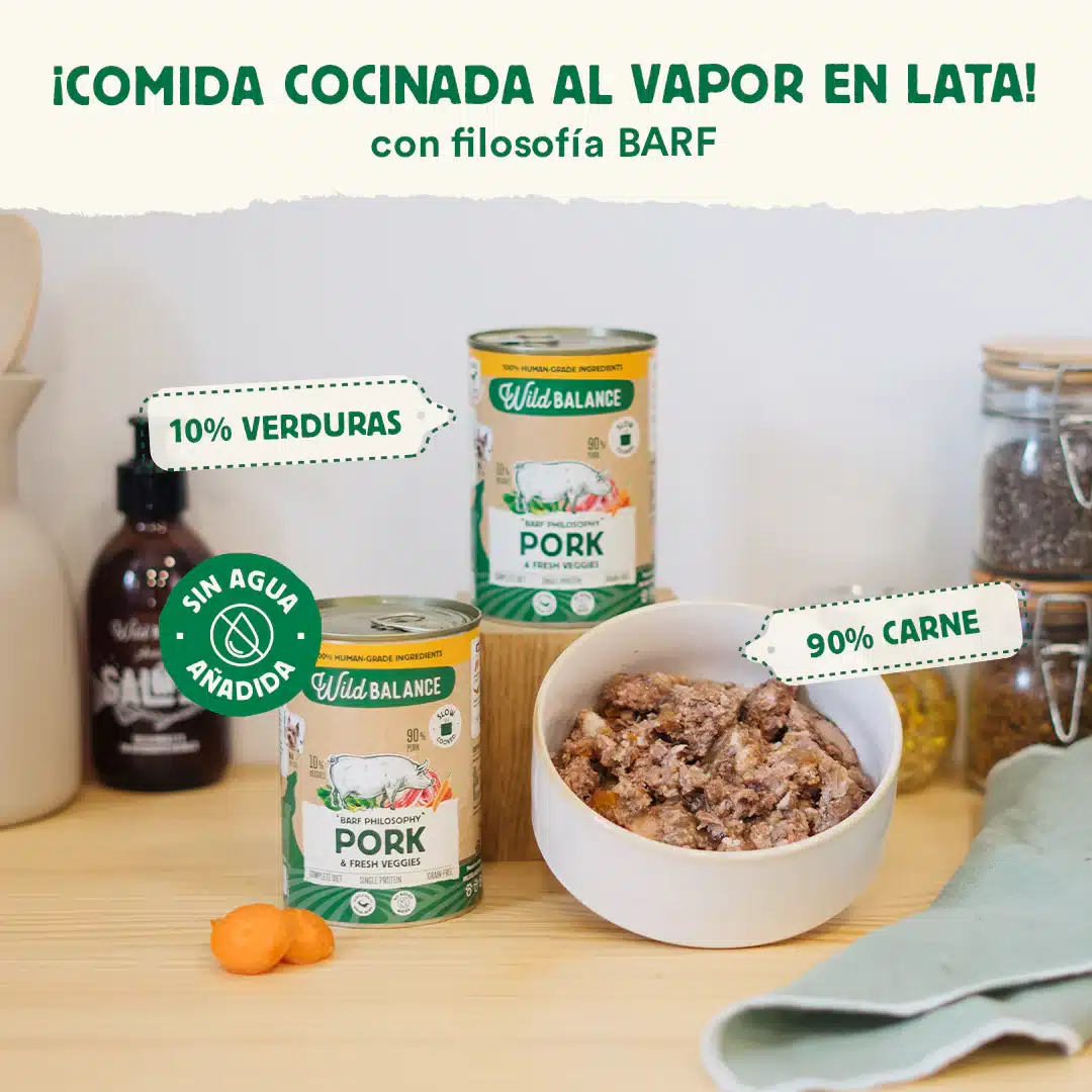 Lata de cerdo para perros