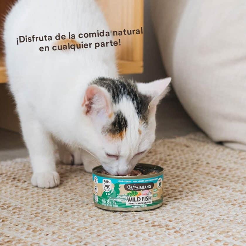 Lata de Pescado y Pavo para gatos 120g – BARF cocinado al vapor