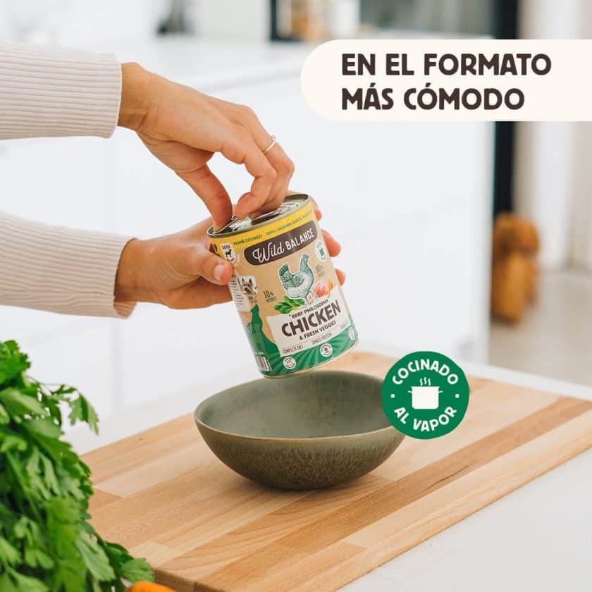 Lata de Pollo y verduras para perros 400g – BARF cocinado al vapor