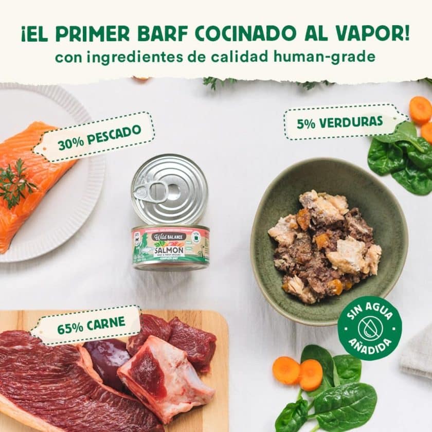 Lata de Salmón para gatos 120g – BARF cocinado al vapor