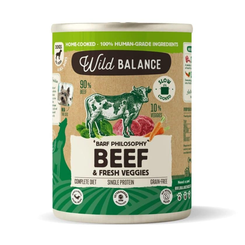 Lata de Ternera para perros 400g – BARF cocinado al vapor