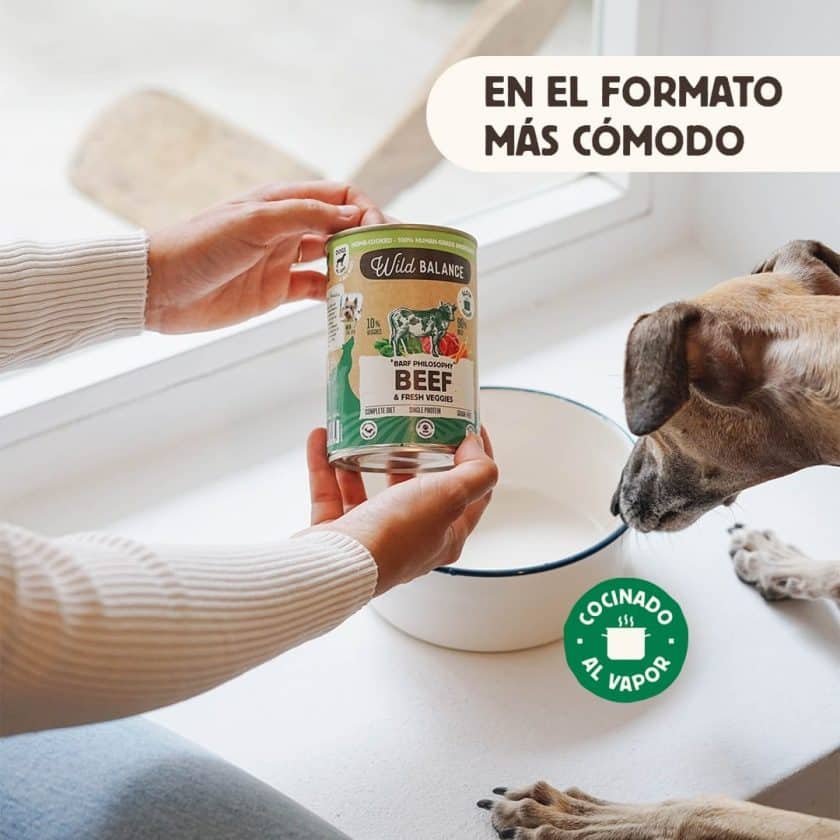 Lata de Ternera para perros 400g – BARF cocinado al vapor
