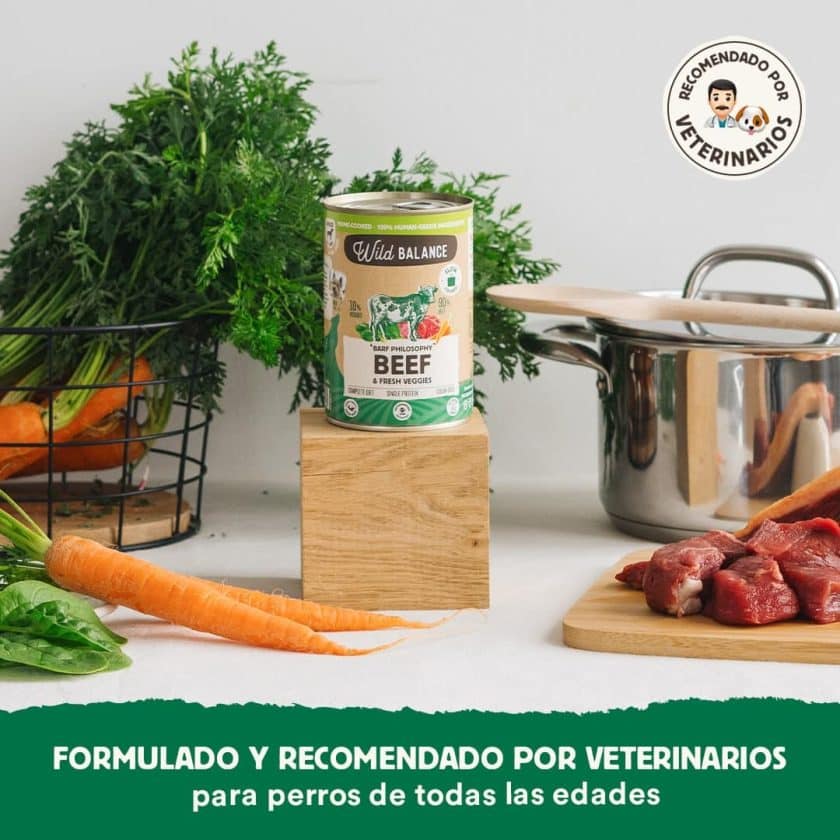 Lata de Ternera para perros 400g – BARF cocinado al vapor