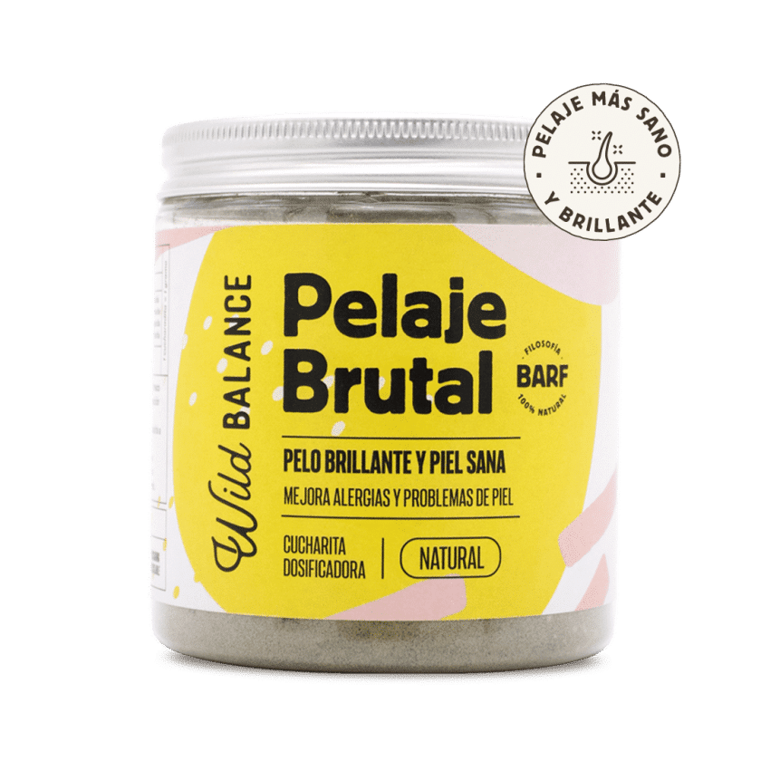 Pelaje Brutal suplemento Natural para perros y gatos