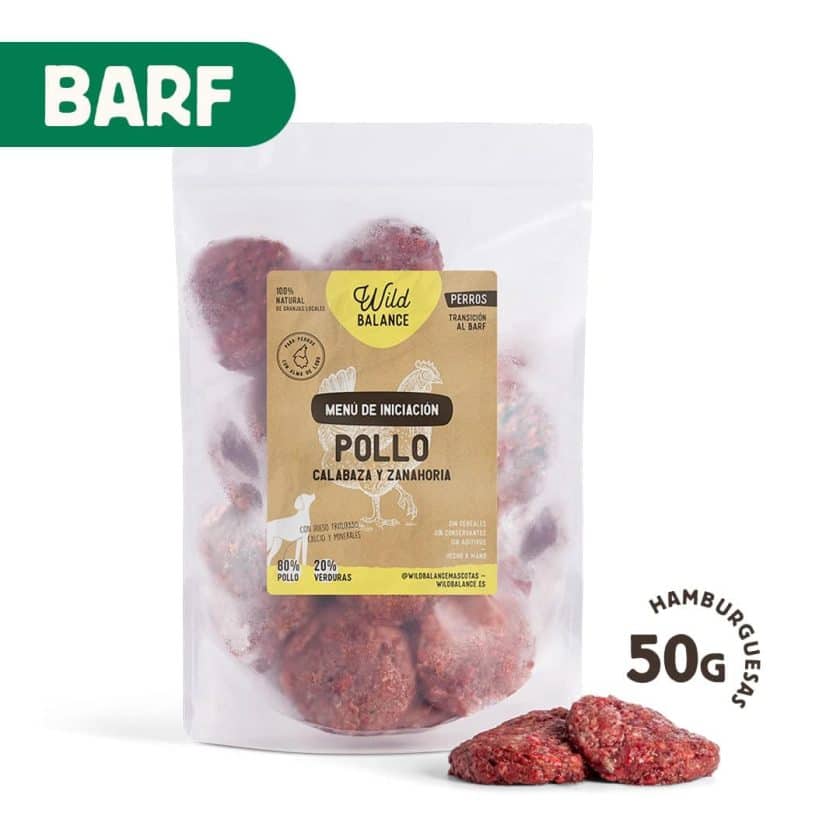 Menú de iniciación al BARF para perros
