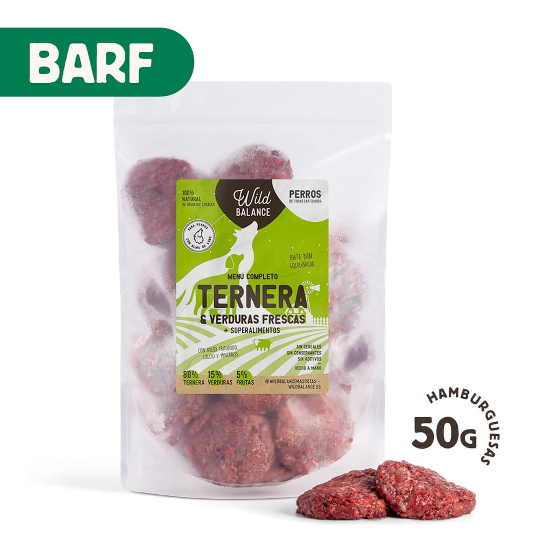 Menú BARF de Ternera para perros